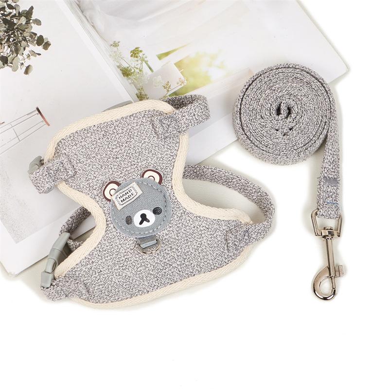 Cat Walking Rope - Cute Bear Chest Strap