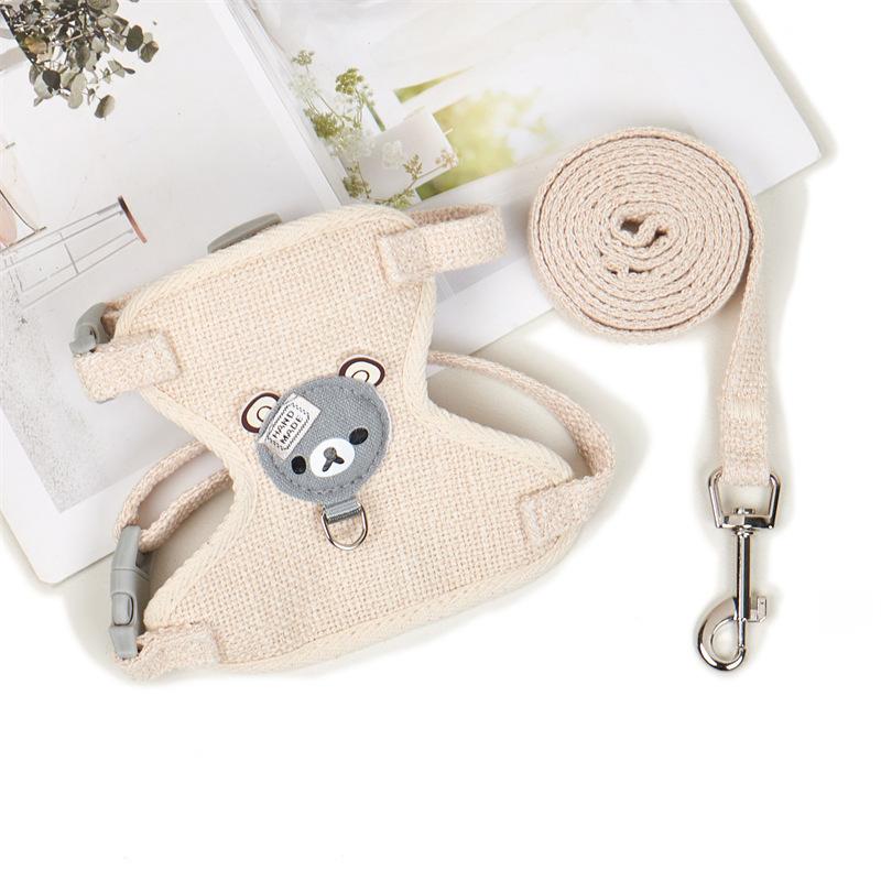 Cat Walking Rope - Cute Bear Chest Strap