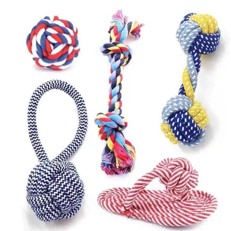 Dog Bite - Resistant Cotton Rope Toy