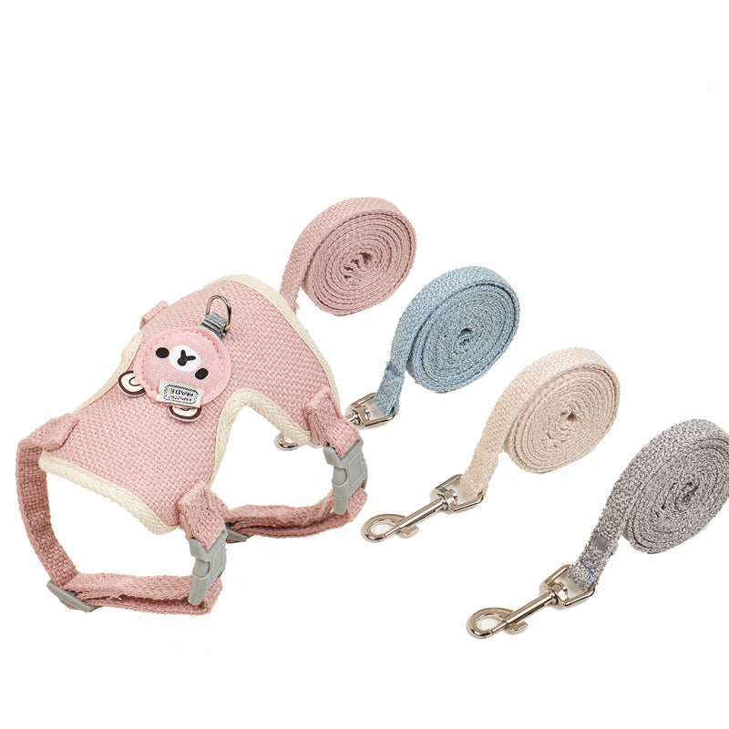 Cat Walking Rope - Cute Bear Chest Strap