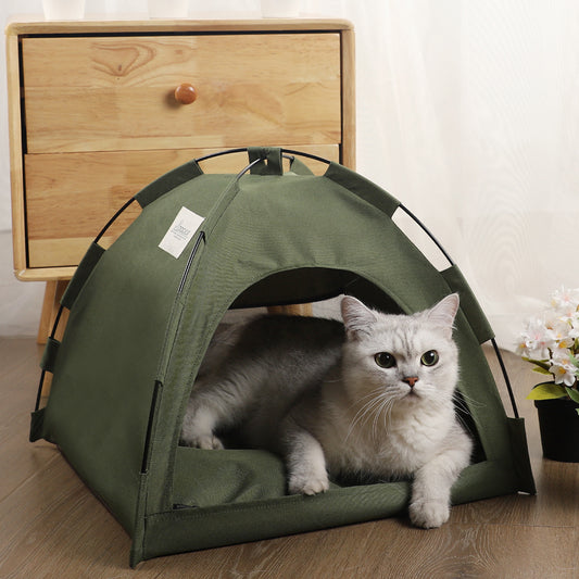 Foldable Breathable Summer Cooling Mat & Outdoor Pet Nest Tent