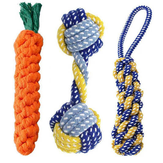 Dog Bite - Resistant Cotton Rope Toy