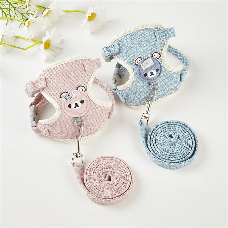 Cat Walking Rope - Cute Bear Chest Strap